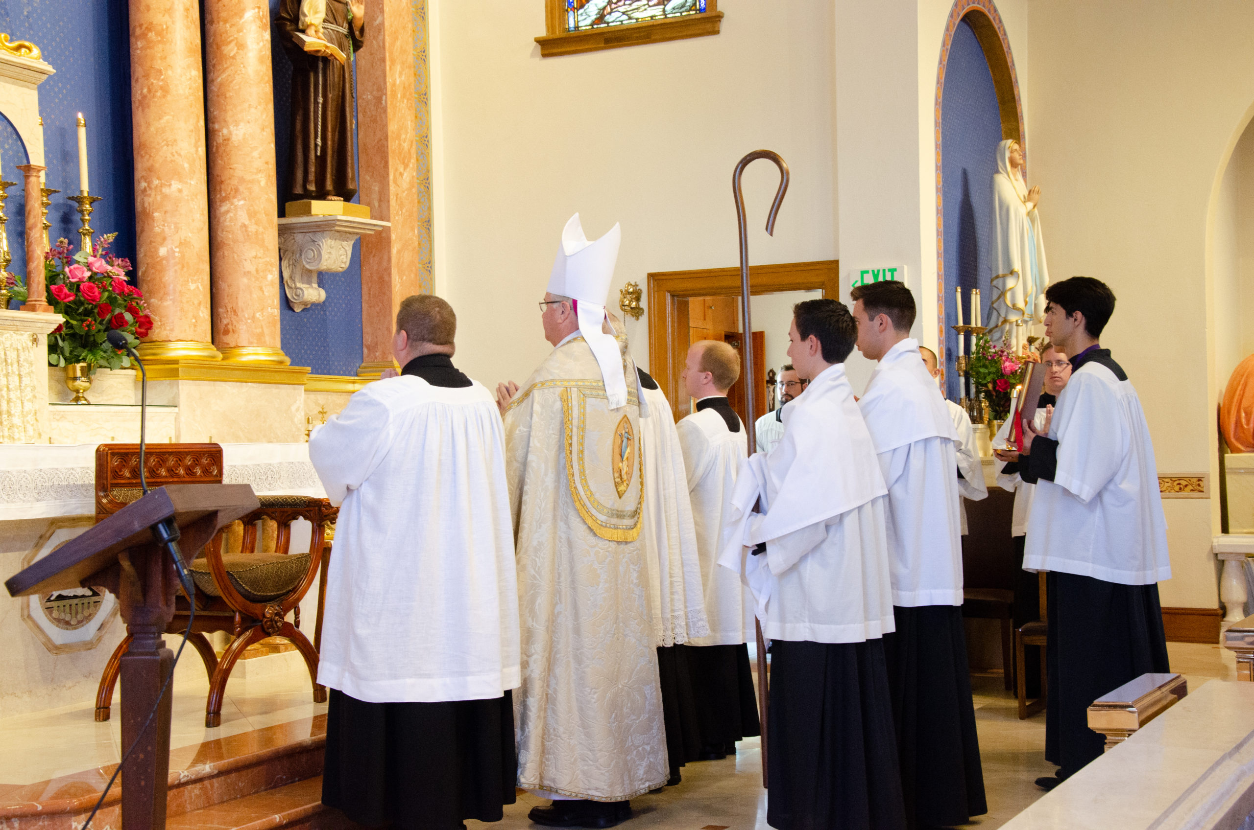 Altar Servers at a confirmation Mass